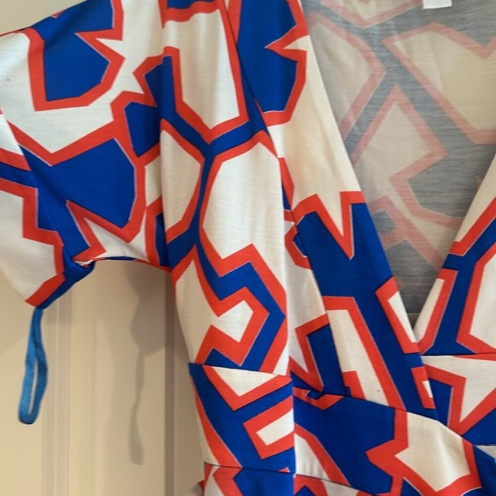 Dvf Geometric Wrap Dress - image 4